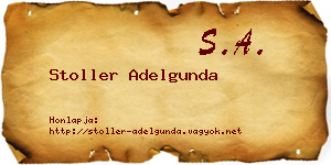 Stoller Adelgunda névjegykártya